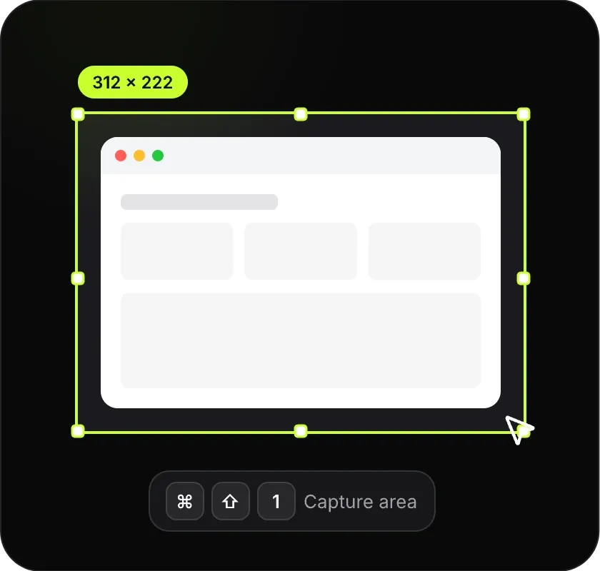 Select the exact area of a screenshot with LumenGrab.